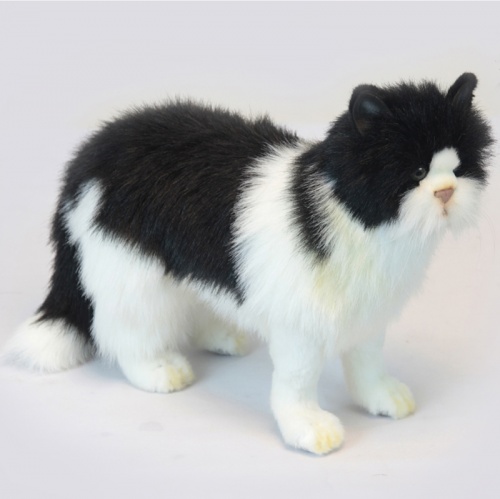 Black and White Cat Plush Soft Toy by Hansa